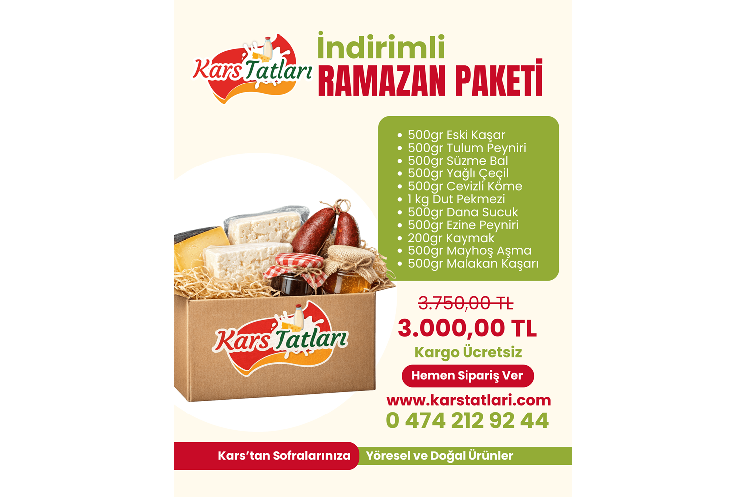 İNDİRİMLİ RAMAZAN PAKETİ